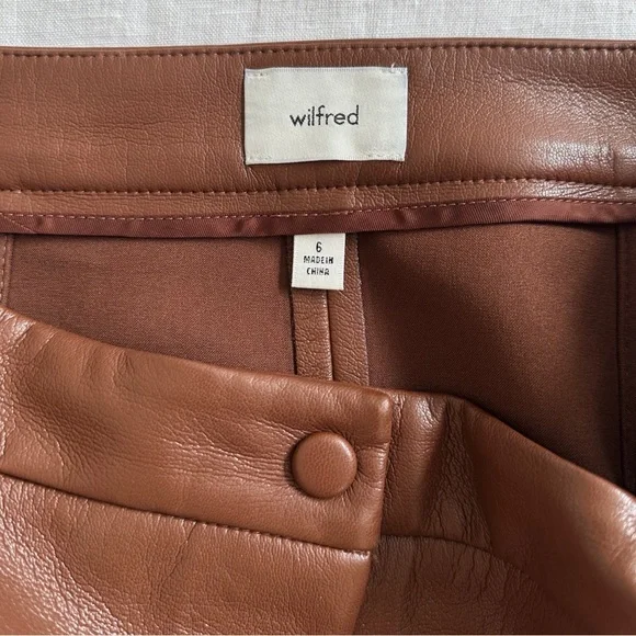 Aritzia Faux Leather Skirt - Picture 3 of 3
